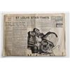 Image 1 : St. Louis Star-Times announcing Men will Report to Service at Once original 1941 vintage newspaper