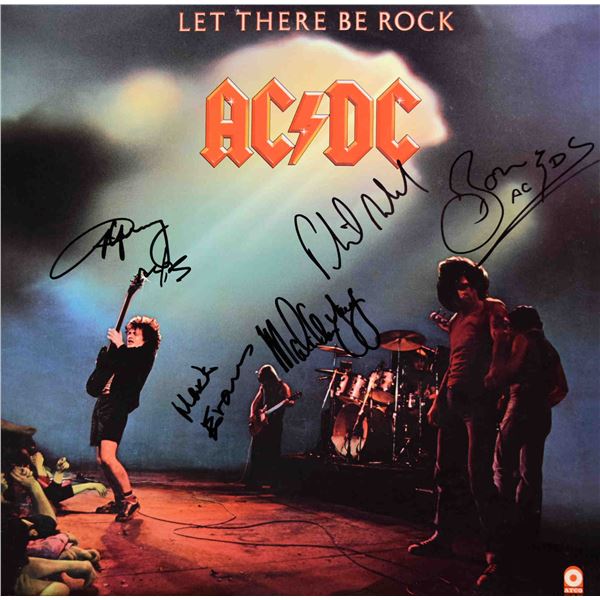 AC/DC signed Let There Be Rock album