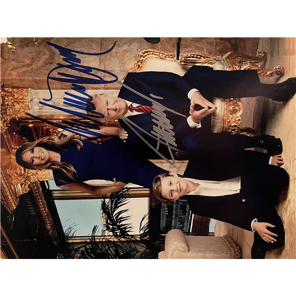 Donald and Melania Trump signed photo