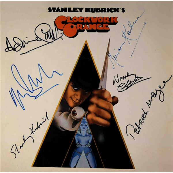 Clockwork Orange cast signed soundtrack