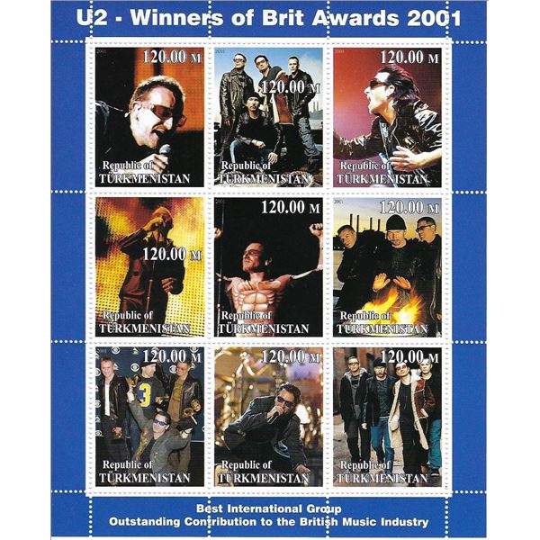 U2 - Commemorative Cinderella Stamp Set