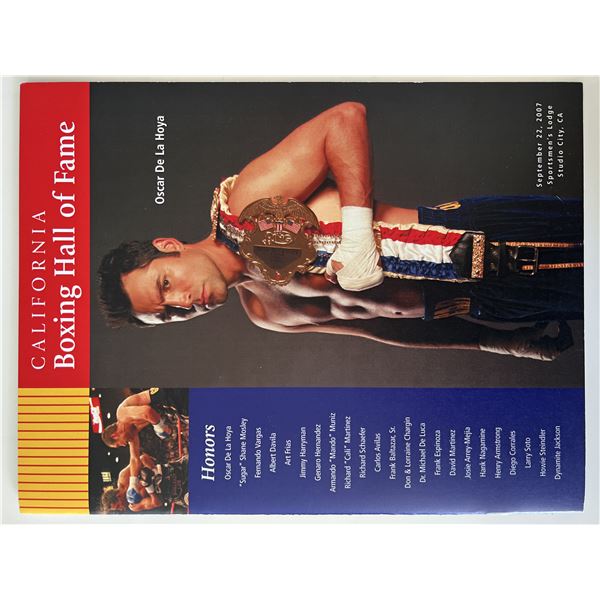 California Boxing Hall of Fame Oscar De La Hoya magazine