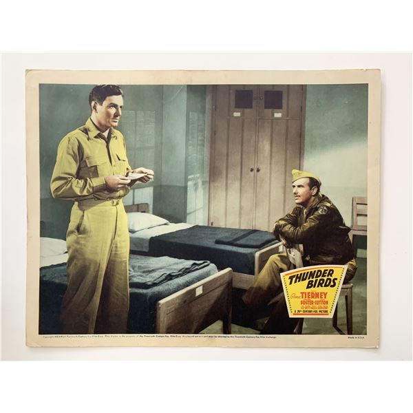 Thunder Birds original 1942 vintage lobby card