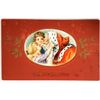 Image 2 : 2 Winsch Red Background Santa Claus Holiday Greeting Postcards