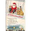 Image 2 : 4 Santa Claus Air Ship Christmas Holiday Greeting Postcards