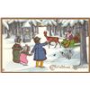 Image 2 : 4 Series 402 Christmas Greeting Santa Claus Holiday Greeting Postcards