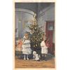 Image 2 : 2 Novelty Transparency Hold To Light Santa Claus Kids & Christmas Tree Postcards