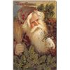Image 2 : 4 Series 60/215 Gold Metallic Santa Claus Holiday Greeting Postcards