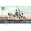 Image 8 : Group of 12 Navy Military Ship Postcards with Patriotic Emblem