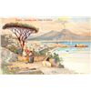 Image 8 : Group of 8 Art Napoli Naples, Italy Signed Artist Postcards
