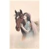 Image 2 : Group of 6 Pretty Ladies & Horses Postcards