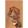 Image 2 : 4 Larger Image Boulanger Cat Greeting Postcards