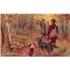 Image 1 : Set of 6 Drummond "With Dog & Gun" Huntin Tuck Oilette Postcards