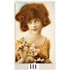 Image 2 : 3 Real Hair Novelty Tinted Real Photo Lady Postcards