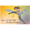 Image 2 : 13 Linen Pin Up - Risque Lady Comic Postcards
