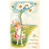 Image 2 : 13 Tuck Children & Flowers Birthday Greeting Postcards