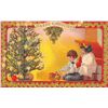 Image 2 : Set of 6 Holly Border Children & Toys Christmas Holiday Greeting Postcards