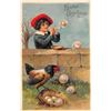 Image 2 : 3 Easter Children & Chickens Holiday Greeting Postcards