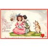 Image 8 : 12 Tuck "Little Nursery Lovers" Valentine Children Holiday Greeting Postcards