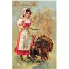 Image 2 : 6 Tuck Thanksgiving Holiday Greeting Postcards Series 185