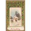 Image 2 : 4 Novelty Silk Winsch Christmas Holiday Greeting Postcards