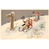 Image 2 : Set of 4 Winsch New Year Children Greeting Holiday Postcards
