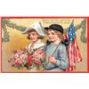 Image 2 : 3 Tuck Brundage Children Patriotic Holiday Greeting Postcards