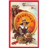 Image 2 : 8 Red Border Brundage Thanksgiving Holiday Greeting Postcards