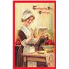 Image 8 : 8 Red Border Brundage Thanksgiving Holiday Greeting Postcards