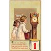 Image 2 : 6 New Year Children & Father Time Brundage Holiday Greeting Postcards