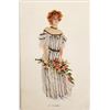 Image 2 : Set of 4 Boileau Seasons Pretty Lady Postcards