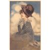 Image 1 : 6 Signed Artist Mauzan Pretty Ladies in Hats Postcards