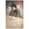 Image 2 : 6 Signed Artist Mauzan Pretty Ladies in Hats Postcards