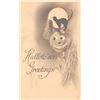 Image 2 : 4 Black & White Halloween Holiday Greeting Postcards