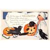 Image 1 : 4 Whitney Halloween Holiday Greeting Postcards