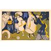 Image 2 : Set of 6 Art Nouveau Risque Artist Bernard Postcards