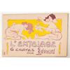 Image 8 : Set of 6 Art Nouveau Risque Artist Bernard Postcards