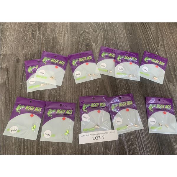 Jiggy Jigs Tungsten Glow Lures (5mm) 11 units