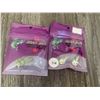 Image 2 : Jiggy Jigs Vivid Glow Lures (1/4.oz) 5 units, (est. 1/16.oz) 6 units
