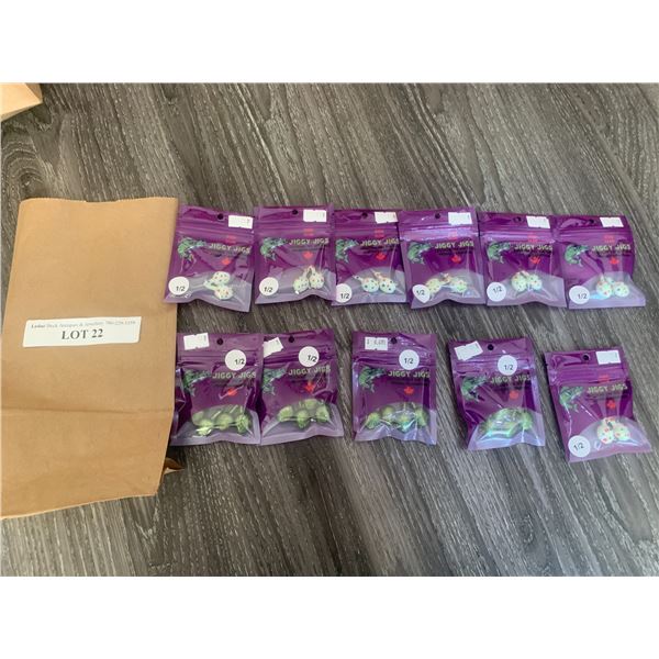 Jiggy Jigs Vivid Glow Lures (1/2.oz) 11 units