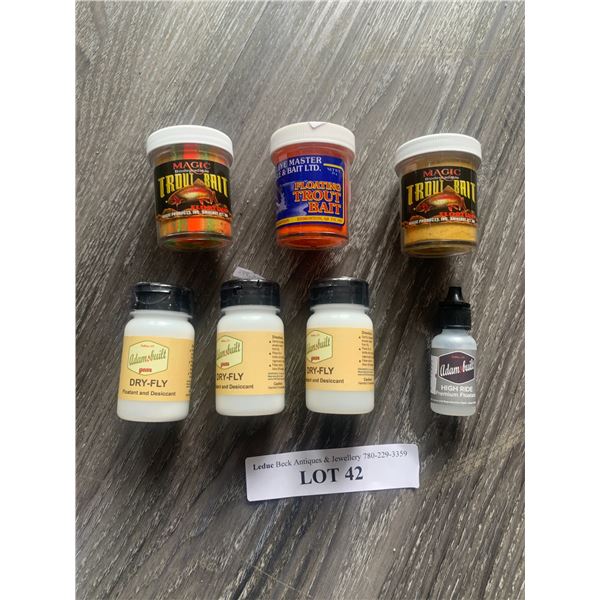Magic Trout Bait 2 Units, Walleye Floating Trout Bait 1 Unit, Dry-Fly Floatant Desiccant 3 Units, Hi