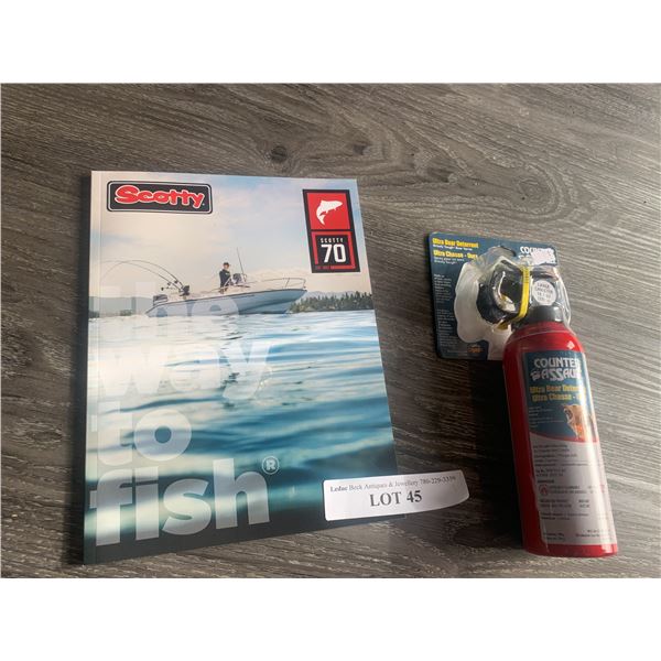 Ultra Bear Deterrent (10.2 oz Canister) 1 Unit, 1 "Scotty" Magazine