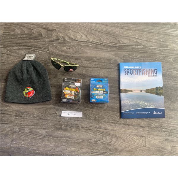 Berkley Sunglasses Polarized 1 Unit, 1 Pozzy's Toque, 1 Sureline Braided 40lbs 150 Yds Line, 1 Surel