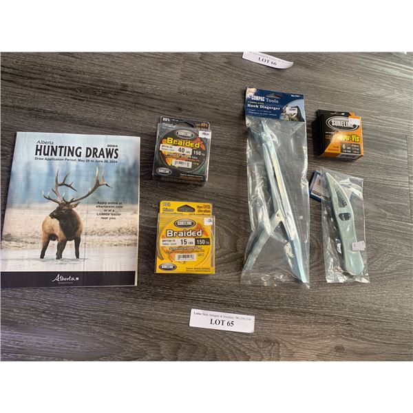 Compac Tools Hook Disgorger 1 Unit, Compac Tools Fish Scaler 1 Unit, 1 Alberta Hunting Magazine, 1 S