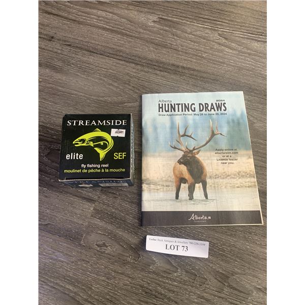 Streamside Elite SEF Fly Fishing Reel 1 Unit, 1 Alberta Hunting Magazine