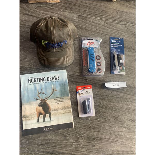 Compac Tools Fisherman's Clipper 1 Unit, Eagle Claw Line Clipper 1 Unit, Cuda Sharpener Knife Shear 