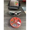 Image 2 : Berkley Sunglasses Polarized 1 Unit, 1 Pozzy's Hat, Compac Removable Split Shot Sinkers 1 Unit, 1 Al