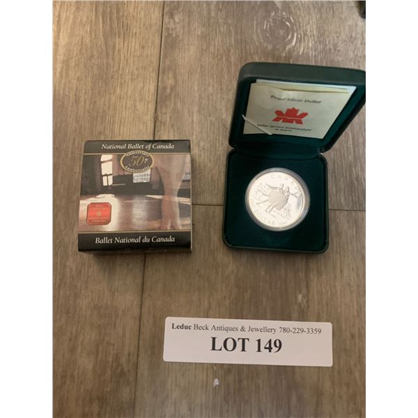 2001 The National Ballet of Canada Celebrating 50 Years of Excellence in Dance Silver Coin