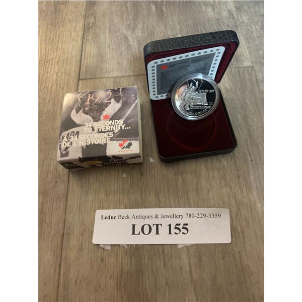 1972-1997 25th Anniversary of Canada/USSR Hockey Series of 1972 Silver Coin