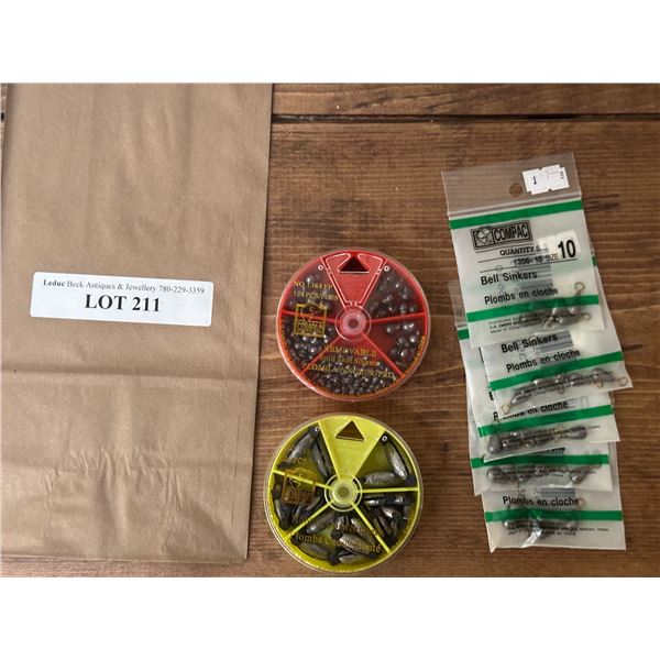 Bell Sinkers, Rubber Core Sinkers & Removable Split Shot Sinkers